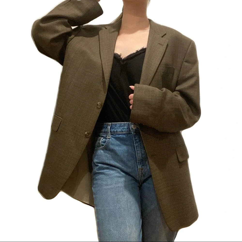 VINTAGE LAUREN RALPH LAUREN WOOL SUIT JACKET BLAZER - Picture 3 of 5